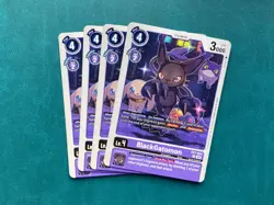 BlackGatomon EX7-054 Playset Digimon Liberator Card Game x4 - Image 1