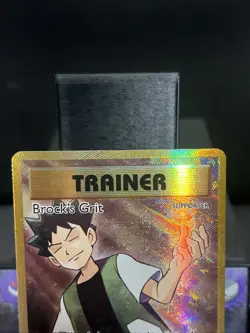 Pokemon Card Brock's Grit 107/108 XY Evolutions Full Art Trainer Played - Image 2