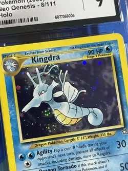 CGC 9 Kingdra 8 2000 Neo Genesis Holo Rare Card Pokemon TCG Near Mint M - Image 3