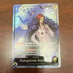 Bandai Donquixote Rosinante Leader Holo OP12-061 One Piece Card Game English - Image 1