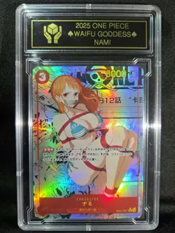NAMI One Piece Waifu Goddess Manga Card CUSTOM MADE Black Label - Image 1
