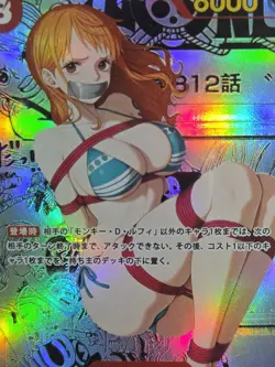 NAMI One Piece Waifu Goddess Manga Card CUSTOM MADE Black Label - Image 2