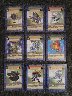 Complete Vintage Digimon Battle Series 3 Street Starter 1 Card Set Wargreymon ++ - Image 2