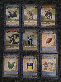 Complete Vintage Digimon Battle Series 3 Street Starter 1 Card Set Wargreymon ++ - Image 4