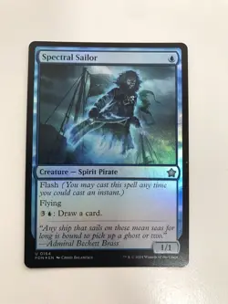 Spectral Sailor Foil MTG Magic the Gathering Card NM Near Mint FDN - Image 1