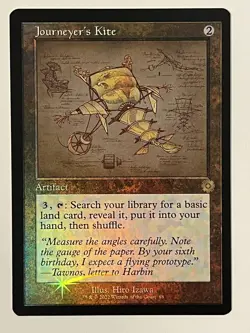Journeyer's Kite (Schematic) The Brothers' War Retro Frame Artifacts Foil MTG NM - Image 1