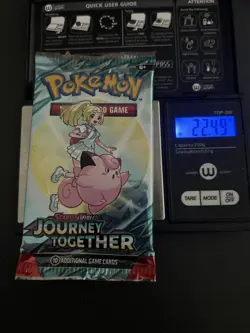 Heavy! Over 22.49 Gram Pokemon Journey Together Booster Pack Sealed - Image 1