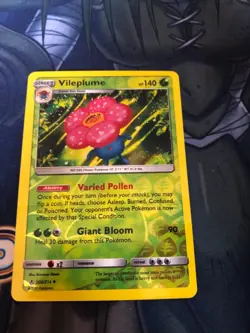 Vileplume reverse holo rare 140 HP 008/214 carte Pokemon unbroken bonds US 2019 - Image 1
