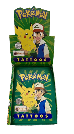 Pokemon Topps Merlin 1999 Tattoos Booster Packs Vintage Rare - Image 1