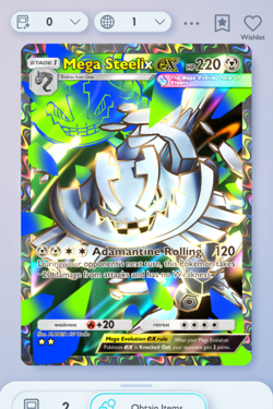 Pokemon TCG POCKET - Mega Steelix Full Art 2⭐, Crimson Blaze, English - Image 1