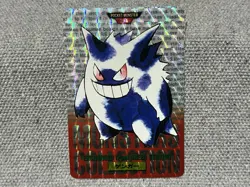 Gengar No.094 1996 Bandai Pokemon Carddass Red Prism Japanese Holo - Image 1
