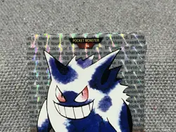 Gengar No.094 1996 Bandai Pokemon Carddass Red Prism Japanese Holo - Image 2