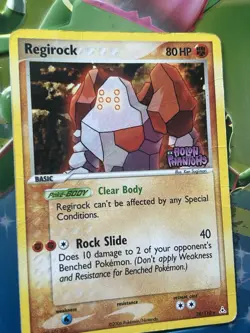 Regirock 28/110 Reverse Holo Rare Stamped EX Holon Phantoms Vintage Pokemon DMG - Image 2