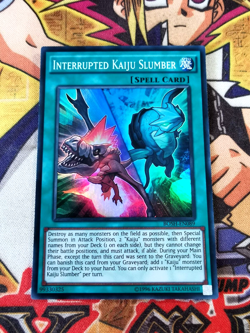 Interrupted Kaiju Slumber bosh-en089 Unltd Ed (NM/VLP) Super Rare Yu-Gi-Oh! - Image 1