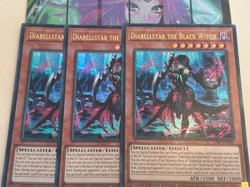 Yugioh 3x Diabellstar the Black Witch 25LP-EN001 Ultra Limited Edition 2025 NM - Image 1