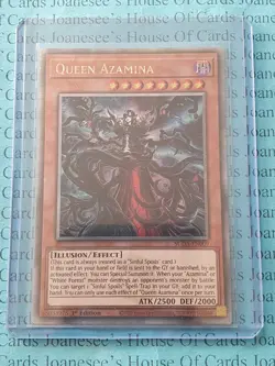SUDA-EN009 Queen Azamina Quarter Century Rare Yu-Gi-Oh Card 1st Edit New NM/LP - Image 1
