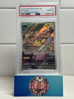 Pikachu 173/165 PSA 10 GEM MINT Scarlet & Violet 151 Pokemon Card English - Image 1