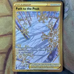 Pokemon TCG Path to the Peak Gold Secret Rare Card 213/189 Astral Radiance - Image 1