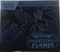 Pokemon Trading Card Game Mega Evolution Phantasmal Flames Elite Trainer Box ETB - Image 1