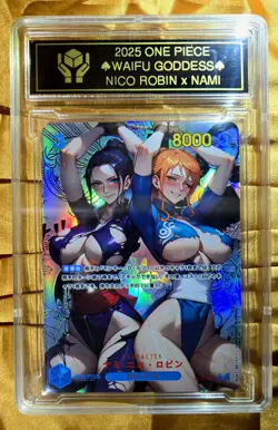 NICO ROBIN x NAMI One Piece Anime Waifu Goddess CUSTOM CARD - Image 1