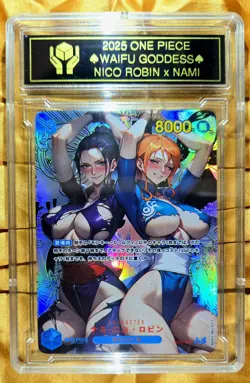 NICO ROBIN x NAMI One Piece Anime Waifu Goddess CUSTOM CARD - Image 2