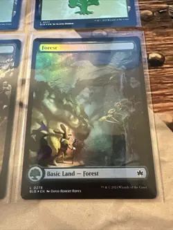 MTG Bloomburrow Forest Foil Lot Of 4 Full Art Seasons! - Image 5