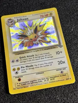 Pokemon Card Jolteon 4/64 Jungle Set Holo Rare WOTC Vintage TCG 1999 LP - Image 3