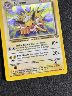 Pokemon Card Jolteon 4/64 Jungle Set Holo Rare WOTC Vintage TCG 1999 LP - Image 4