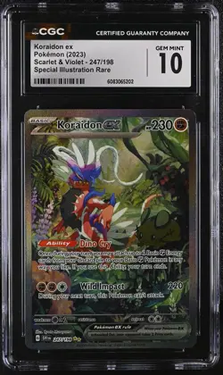 KORAIDON EX Scarlet & Violet Special Illustration Rare #237 CGC 10 Pokemon - Image 1