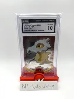 *CGC 10 GEM MINT* 2000 Pokemon Topps Series 2 Silver Foil Cubone #104 - Image 3