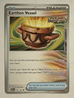 Earthen Vessel 163/182 Paradox Rift Regular Uncommon Pokemon Card NM - Image 1
