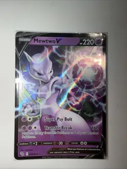Mewtwo V 30/78 Pokemon Go Ultra Rare Holo Pokemon TCG Card NM - Image 1