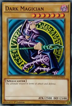 YGLD-ENA03 DARK MAGICIAN COMMON 1ST EDITION YuGiOh CARD - Image 1
