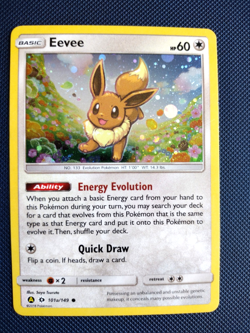 Pokemon Card TCG Eevee 101A/149 Alternate Art Near Mint Holofoil Sun Moon Promo - Image 1