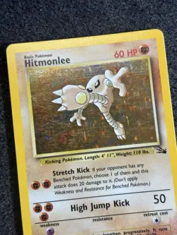 Hitmonlee 7/62 Fossil Set Holo Rare Vintage Pokemon Card 1999 WOTC NM/VLP - Image 4