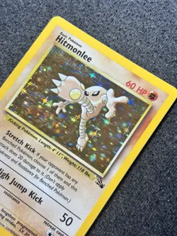 Hitmonlee 7/62 Fossil Set Holo Rare Vintage Pokemon Card 1999 WOTC NM/VLP - Image 5