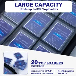 Toploader Binder for TCG, Trading & Sports Cards - 9-Pocket Ringless Design H... - Image 2