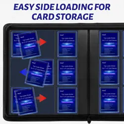 Toploader Binder for TCG, Trading & Sports Cards - 9-Pocket Ringless Design H... - Image 5