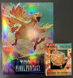 MTG Final Fantasy - Chocobo Race Pin Badge & Mini Poster Set Prize 2025 - Image 1