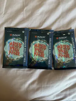 2024 Magic MTG Murders at Karlov Manor Collector Booster Packs -3 packs sealed - Image 1