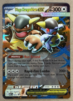 Mega Kangaskhan Ex Holo Mega Evolution Black Star Promo 025 Pokemon TCG - Image 1