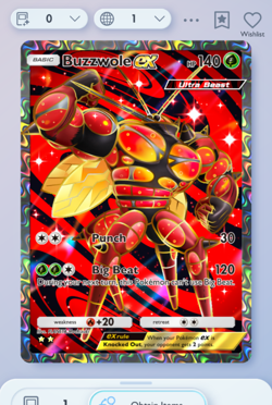 Pokemon TCG POCKET - Buzzwole Full Art 2⭐, Extradimensional Crisis, English - Image 1