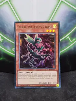 Yugioh Predaplant Ophrys Scorpio DUPO-EN066 Ultra Rare 1st Edition NM - Image 1