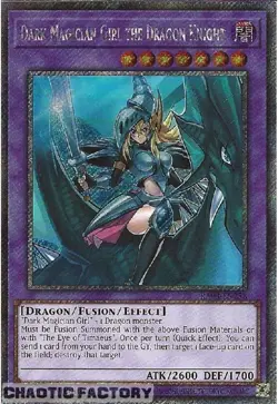 YUGIOH RA03-EN258 Dark Magician Girl the Dragon Knight Platinum Secret Rare 1st - Image 1
