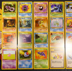 LP/HP (1st edition)COMPLETE Pokemon FOSSIL Set Card UNCOMMON/COMMON Kabuto 50/62 - Image 2