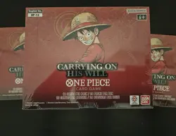 One Piece Card Game OP-13 Carrying on His Will TCG Box ENG Sealed Nuovo 1 wave - Image 2
