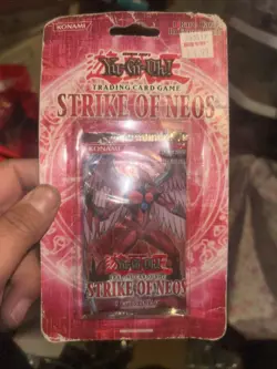 Yugioh "Strike of Neos" 9-Card 1St. Edition Sealed Booster Pack X1 - Image 1