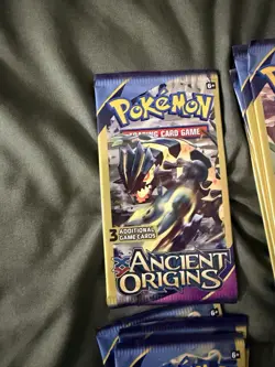 Rare Pokeman XY Ancient Origins 3 Card Booster Pack, Sealed - Image 1
