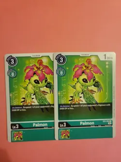 Digimon Card Game Palmon 2x EX1-034 C NM - Image 1