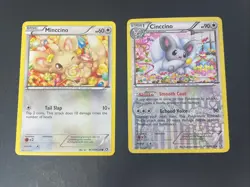 Minccino RC18/RC25 Cinccino Reverse Holo RC19/RC25 Pokemon Cards - Image 1